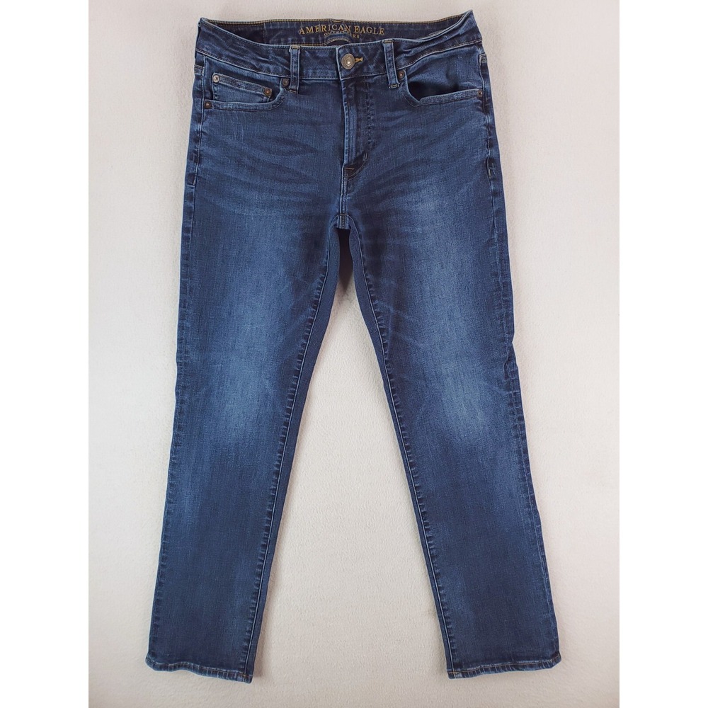 American Eagle Jeans Mens 31x30* Blue Original Straight Stretch Denim Pants